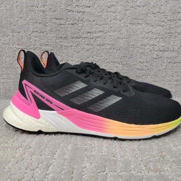 Adidas Response Super Women's Size US 9 Black Lace Up Athletic Running Sneakers. - Picture 1 of 10